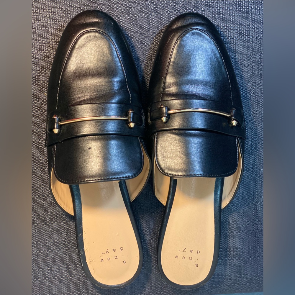Target Black Mules Size 9